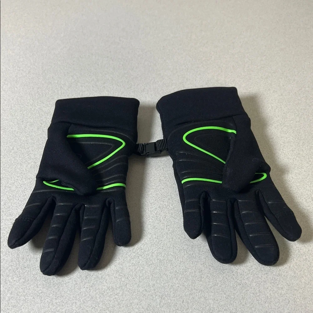 Head Black Gloves with Green Logo
